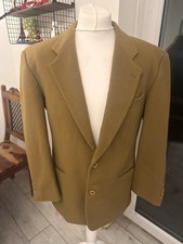 vintage hugo boss cashmere Camel blazer jacket suit coat Medium