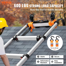 VEVOR Ladder Roof Hook Stabilizer 2 Pack with Fixed Wheel  Swivel Bar Steel