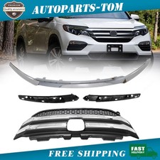 Front Upper Chrome Grille Wsurround Molding Trim For 2016 2017 2018 Honda Pilot Front Upper Chrome Grille Wsurround Molding Trim For 2016 2017 2018 Honda Pilot
