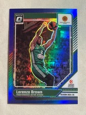 2024-25 Donruss Optic Euroleague Blue Lorenzo Brown /49 #60 Panathinaikos Athens