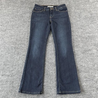 Levis 715 Bootcut Jeans Womens 26x30 *ALTERED* Blue Medium Wash Mid Rise Denim