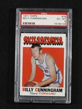 1971 Topps #79 Billy Cunningham PSA 6 NBA HOF 76ers
