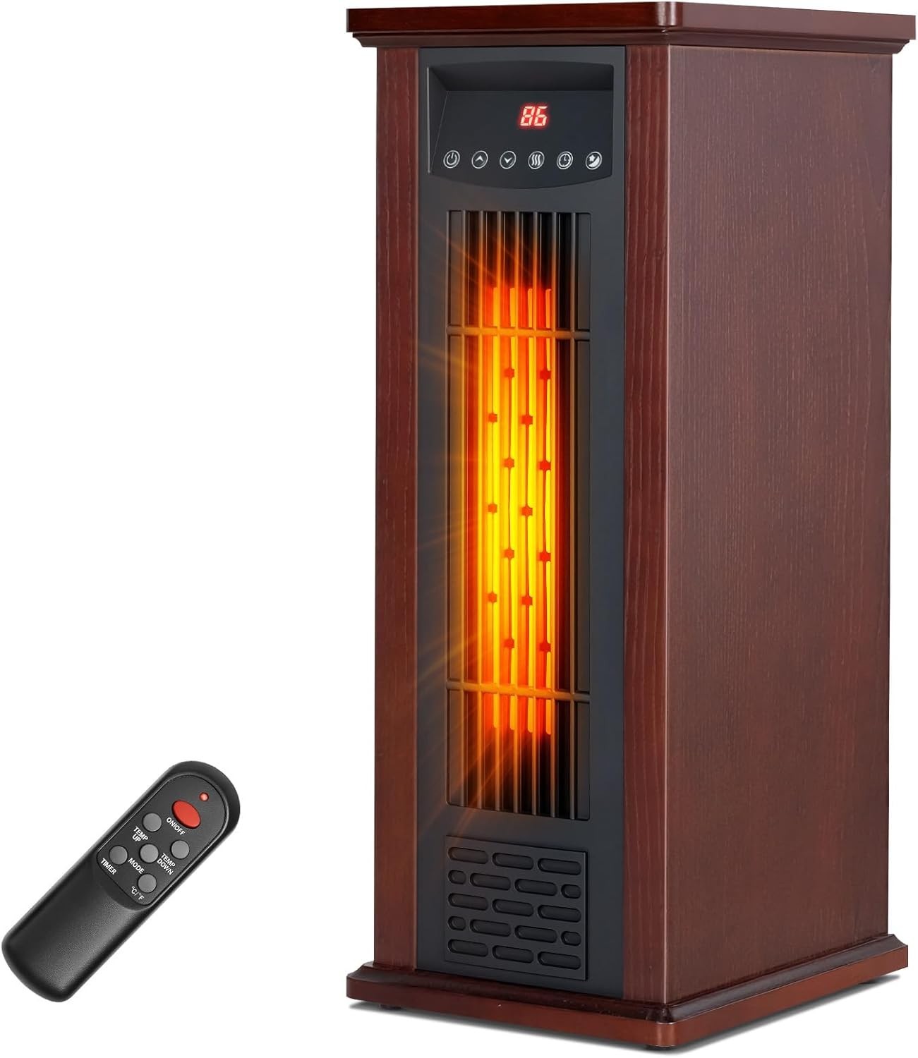 , 1500 Electric Heater For Large Room With Remote,