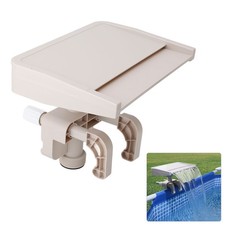 Image of Relaxing Waterfall Cascade Above Ground Swimming Pool Fountain Spillway