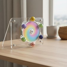 Parrot Rotating Wheel 360  Rotation Interactive Parrot Toy Colorful Design
