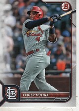 Yadier Molina 2022 Bowman Baseball #92 St. Louis Cardinals Sports Card Modern 