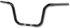 Khrome Werks 300877 1-1/4in. Fat Bobber-Style Ape Hanger Handlebar - 14in. - Bla