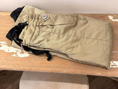 MONCLER Snow Pants Bib Ski/Snowboard *Champagne Golden* Small US 4-6(?) VTG(?)