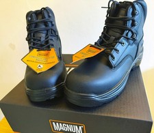 All Composite (non-metallic) Magnum Safety Boots, Full Grain Leather SIZE: UK 9