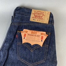 Deadstock NOS Vintage 1996 Levis 501xx 34x30 Shrink To Fit Jeans Made in USA