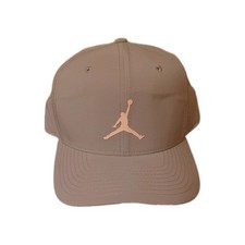  JORDAN JUMPMAN SNAPBACK HAT  Adjustable- Grey W/ Pink Logo