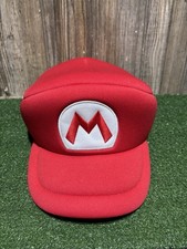 Super Mario Bros Mario Hat Costume Cosplay Cap 2018 Official Nintendo Adult OSFM
