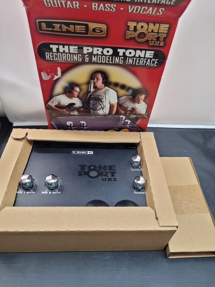 LINE 6 Tone Port UX2 Digital Recording Audio Modeling Interface Guitar Vocals - Image 3 of 3