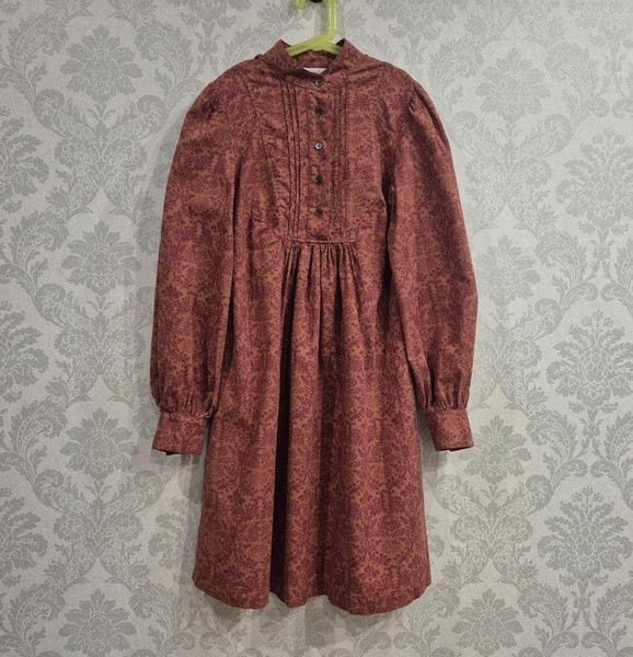Women Laura Ashley Dress Coral Cotton XS