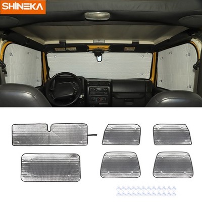 FOR 97+ JEEP WRANGLER TJ CAR WINDOW WINDSHIELD SUN SHADE HEAT UV SHIELD PREVENT