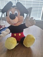 Disneyland Walt Disney World Vintage Mickey Mouse Plush Stuffed Animal 14  