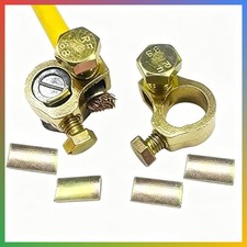 Heavy Duty Copper Battery Terminal Connectors 38 Stud 1 Pair Car Rv