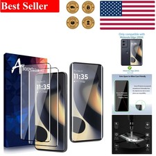 2-Pack 3D Screen Protector for Moto Edge 2024/2023   Anti-Fingerprint 9H