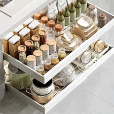 Pull Out Cabinet Organizer, Expandable 7"-11" Slide Out Cabinet Organizer, P...