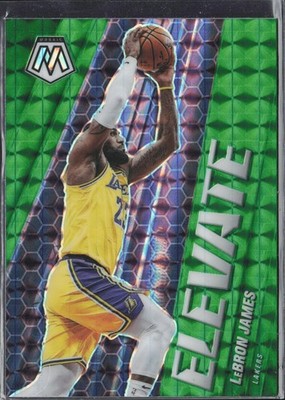 2020-21 Panini Prizm - LeBron James Base Los Angeles Lakers Green Elevate 