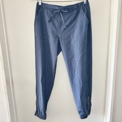 Albion Fit Chambray Heather Blue Destination Jogger Pants Women s X Small Active