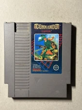 NES Commando Authentic Game Cartridge 3 Screw Nintendo w/ Dust Cover!