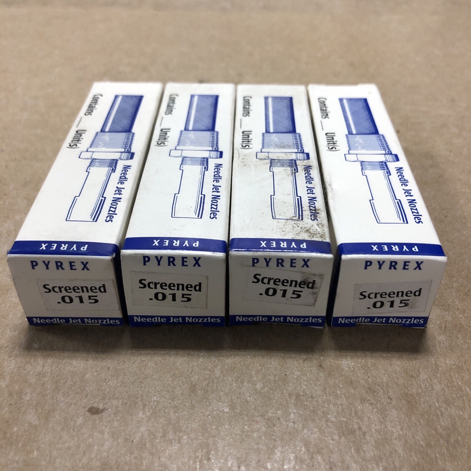 NEW Gatewood Needle Jet Nozzle .015 Stainless Steel Screened (LOT OF 4)