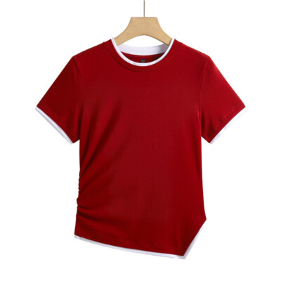 Women T-Shirt XS Small Medium Large Size 2-14 Short Sleeve Tops