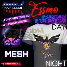 Mesh Reflective Heat Transfer Vinyl HTV T-Shirt 20" Wide Iron Heat Press RR19