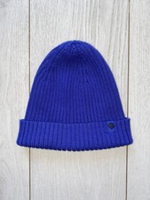 Lululemon Knit Beanie Cap Hat Blue 100 Merino Wool Unisex Onesize