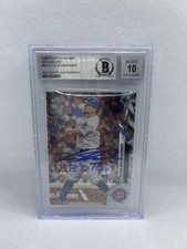 Kyle Schwarber Signed 2020 Topps Chrome Ben Baller BBDTC Beckett Grade 10 Auto 3