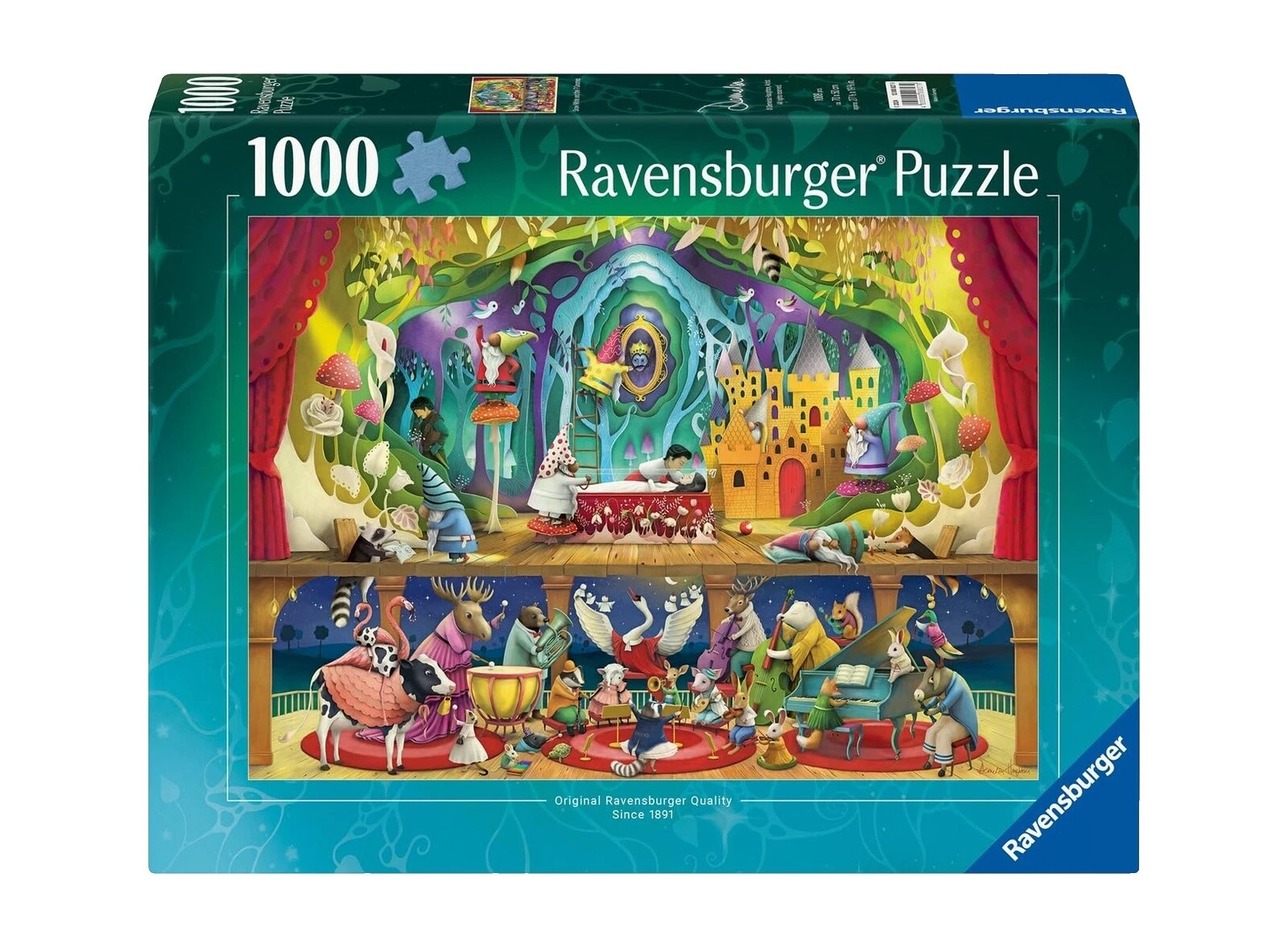 Белые картонные пазлы Ravensburger