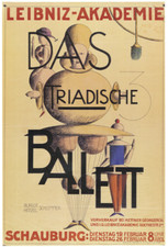 Oskar Schlemmer Triadische Ballett 70x91 Poster Bauhaus Treppe Leibniz Akademie