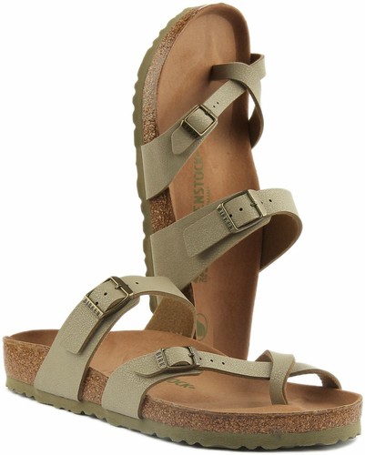 Birkenstock Mayari Vegan Womens Sandal In Khaki UK Size 5 - 8 Regular Fit | eBay