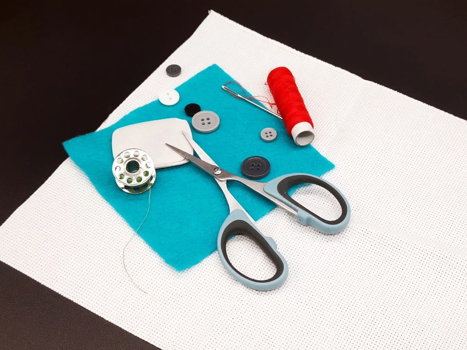 Bastel Schere Kleine Bastelschere Silhouettenschere Basteln Papierschere Spitz - Bild 4 von 4