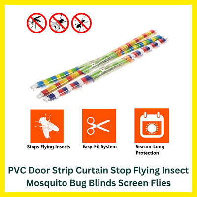 PVC Türleiste Vorhang Stop Fliegen Insekt Mücke Insektenschutz Fliegen