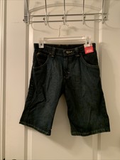 Wrangler Boys Youth Short Denim Bermuda Walking Shorts Adjustable Waist