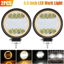 2x 4.5inch 72W LED Work Light Bar Flood Spot Pods Fog Lamp Offroad Driving Truck