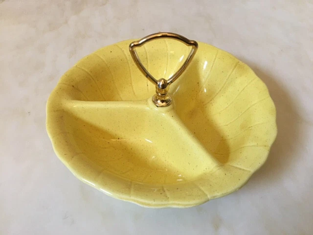 American Art Pottery, Nut/Candy Dish, Yellow, Lane & Co. Van Nuys, CA, 1960 - Image 4 of 4