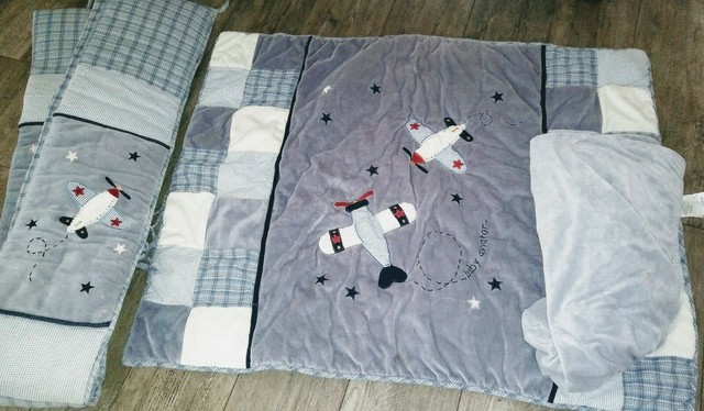 baby aviator crib bedding set