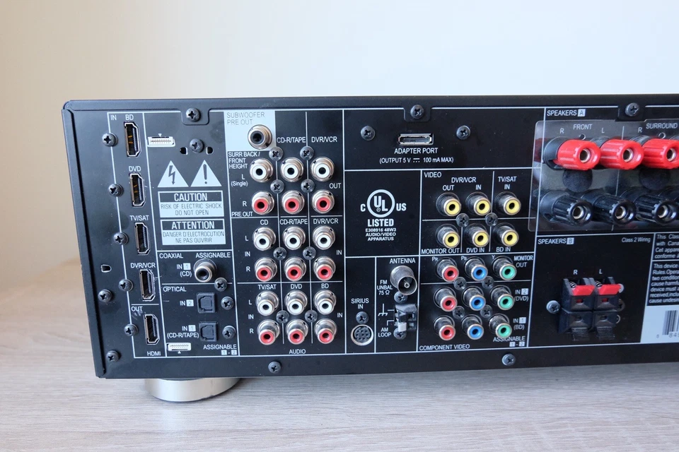 Pioneer VSX-820-K 5.1-Channel 1080P HDTV Home Theater AV Receiver No Remote - Image 3 of 4