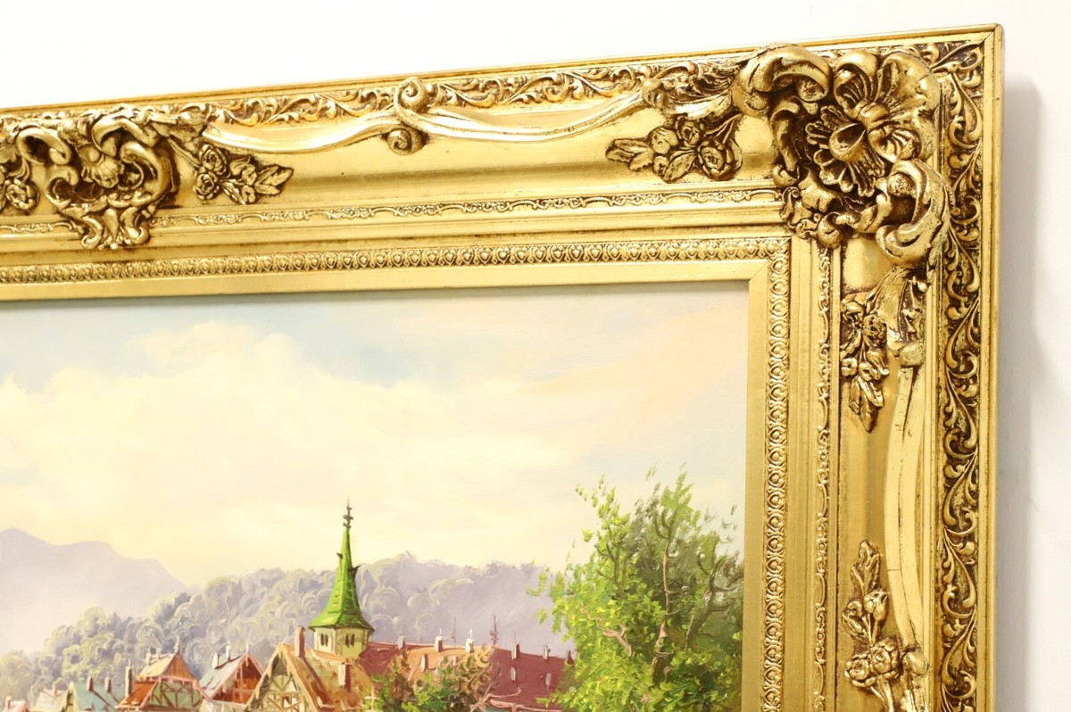 20th Century Original Oil Painting on Canvas - German