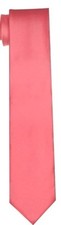 NEW Solid CORAL Color Men's Wedding Business Tie USA SELLER