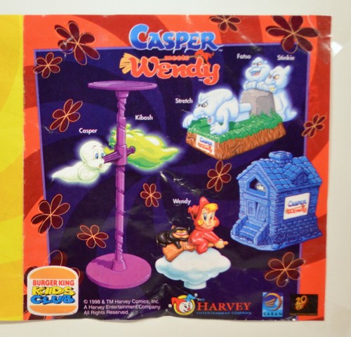 RARE 1998 Haunted House Viewer 3" Burger King EUROPE Toy Casper Meets Wendy - Picture 6 of 6