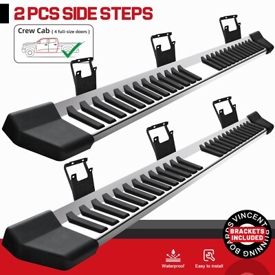 #ad FIT 2017 2026 FORD F250 SUPERDUTY CREW CAB 6quot; RUNNING BOARD SIDE STEP NERF BAR V $158.89