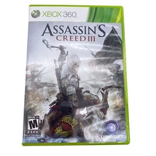 Assassin's Creed III XBox 360 video game Ubisoft M 17+ Disc case booklet
