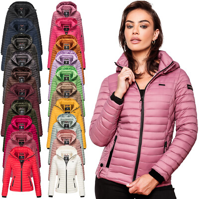 Marikoo Damen Stepp Jacke Steppjacke Übergangsjacke Frühling