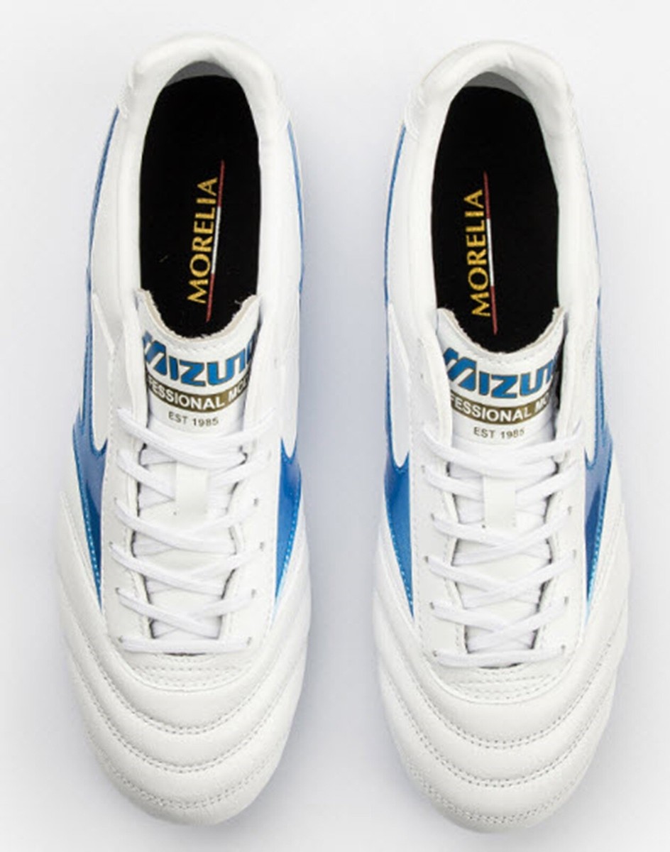 Mizuno Men Morelia II Pro AG Cleats White Soccer Football Boot