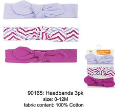 Girls Kids Baby Cute Bow Elastic Cotton Yoga Sprout Hair Head Band bandana 0-12m