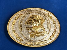 North American Hunting Club Life Member Belt Buckle Mint Great Buckle Look Nice